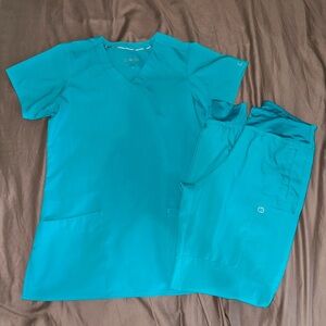 Teal Women's Scrub Set